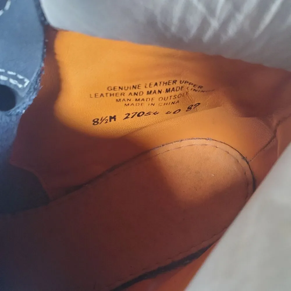 Timberland Men’s Premium 6-Inch Waterproof Boots 8.5M Navy Nubuck White Collar - Picture 16 of 16